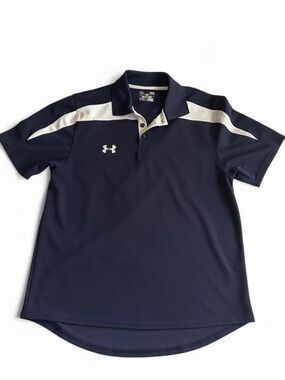 LG Men’s Navy Polo with White Accents